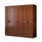 Traditional Walnut Wood Storage Cabinet Brown Cabinet for Home