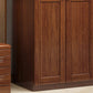 Traditional Walnut Wood Storage Cabinet Brown Cabinet for Home