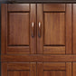 Traditional Walnut Wood Storage Cabinet Brown Cabinet for Home