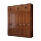 Traditional Walnut Wood Storage Cabinet Brown Cabinet for Home
