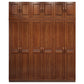 Traditional Walnut Wood Storage Cabinet Brown Cabinet for Home