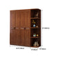 Traditional Walnut Wood Storage Cabinet Brown Cabinet for Home