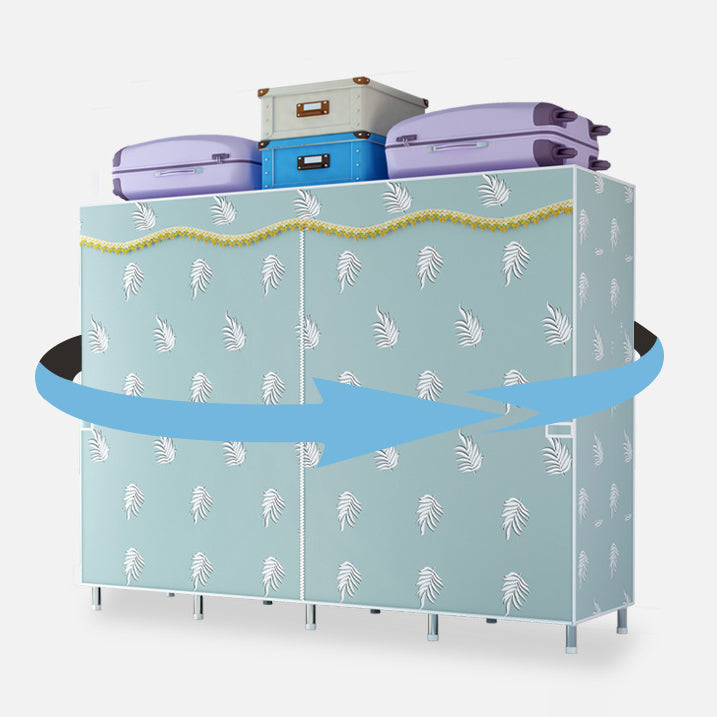 Eigentijdse garderobe -armoire met metalen garderobe kast van de benen