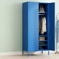 Contemporary Style Metal Wardrobe Adjustable Shelves Wardrobe Closet with Legs