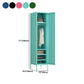 Contemporary Style Metal Wardrobe Adjustable Shelves Wardrobe Closet with Legs