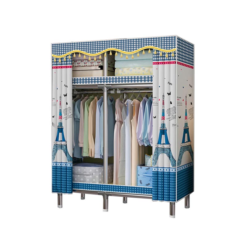 Contemporary Wardrobe Armoire Steel Wardrobe Closet with Legs