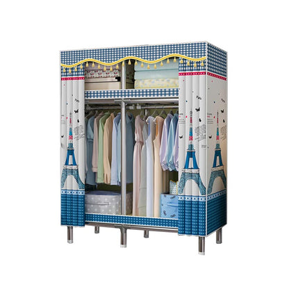 Contemporary Wardrobe Armoire Steel Wardrobe Closet with Legs