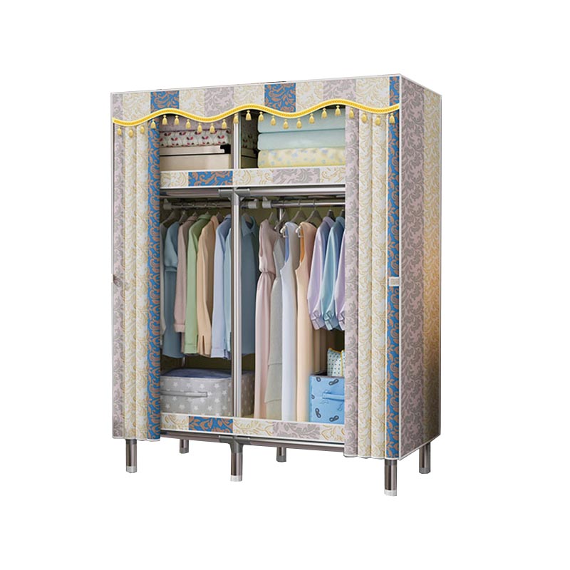 Contemporary Wardrobe Armoire Steel Wardrobe Closet with Legs
