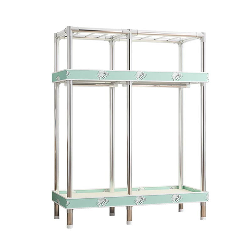 Contemporary Wardrobe Armoire Steel Wardrobe Closet with Legs