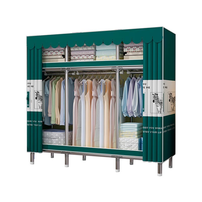 Contemporary Wardrobe Armoire Steel Wardrobe Closet with Legs