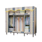 Contemporary Wardrobe Armoire Steel Wardrobe Closet with Legs