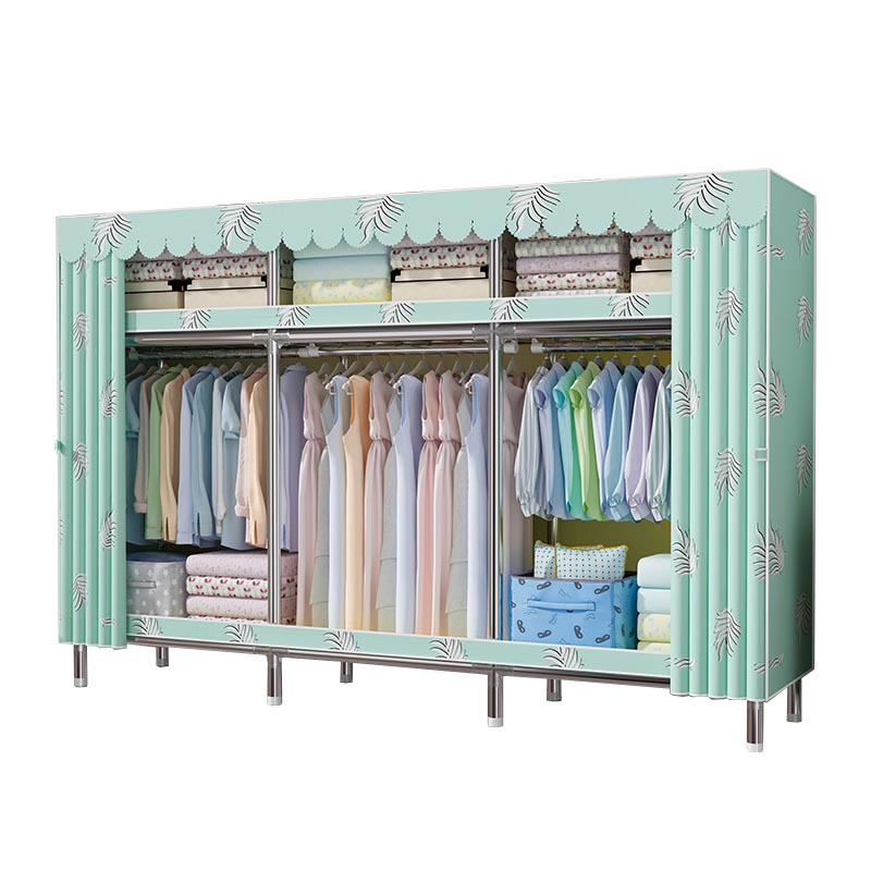 Contemporary Wardrobe Armoire Steel Wardrobe Closet with Legs