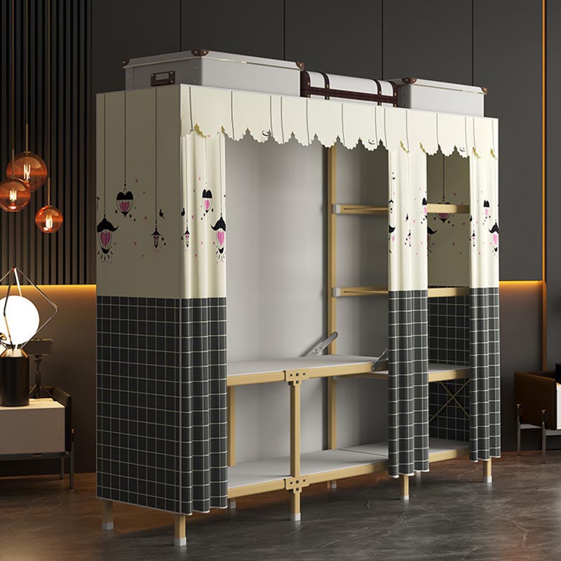Metal Modern Cabinet for Bedroom Matte Finish Storage Cabinet Clearhalo 'Armoires & Wardrobes' 'armoires_wardrobes' 'Bedroom Furniture' 'furn' 'furn_armoires_wardrobes' 'Furniture' 6074818