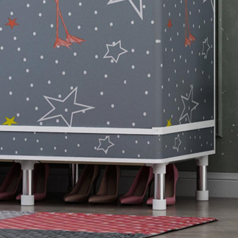 Matte afwerking Garderobe voor home eigentijdse opbergkast met metalen benen