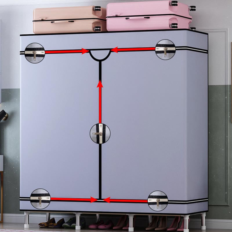 Matte afwerking Garderobe voor home eigentijdse opbergkast met metalen benen