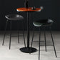Contemporary Leather Counter Stools Metal Bar Stool for Living Room