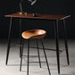Contemporary Leather Counter Stools Metal Bar Stool for Living Room