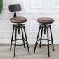 Modern Armless Rotatable Counter Stool Iron Cafe Bar Stool with Seat and Pedal Clearhalo 'Bar Furniture' 'Bar Stools' 'bar_stools' 'furn' 'furn_bar_stools' 'Furniture' 'Kitchen & Dining Furniture' 6075764