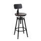 Modern Armless Rotatable Counter Stool Iron Cafe Bar Stool with Seat and Pedal Clearhalo 'Bar Furniture' 'Bar Stools' 'bar_stools' 'furn' 'furn_bar_stools' 'Furniture' 'Kitchen & Dining Furniture' 6075770