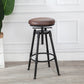 Modern Armless Rotatable Counter Stool Iron Cafe Bar Stool with Seat and Pedal Brown Backless 1 Piece Clearhalo 'Bar Furniture' 'Bar Stools' 'bar_stools' 'furn' 'furn_bar_stools' 'Furniture' 'Kitchen & Dining Furniture' 6075772