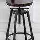 Modern Armless Rotatable Counter Stool Iron Cafe Bar Stool with Seat and Pedal Clearhalo 'Bar Furniture' 'Bar Stools' 'bar_stools' 'furn' 'furn_bar_stools' 'Furniture' 'Kitchen & Dining Furniture' 6075774