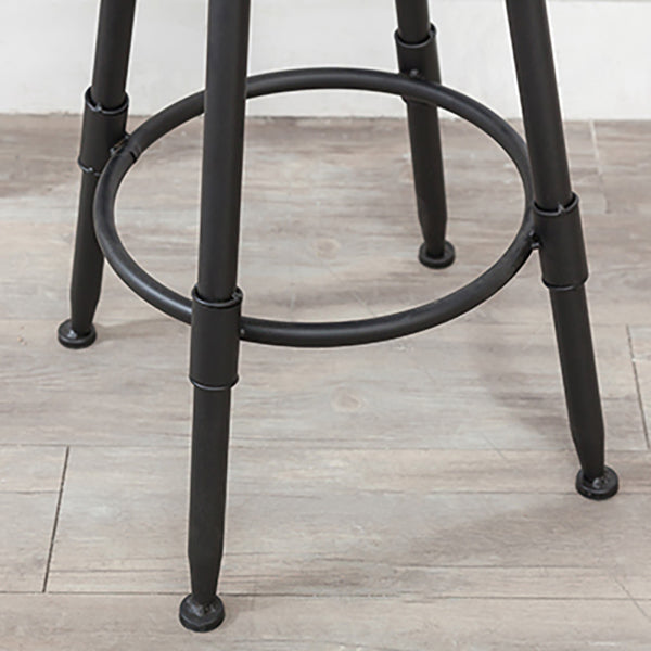 Modern Armless Rotatable Counter Stool Iron Cafe Bar Stool with Seat and Pedal Clearhalo 'Bar Furniture' 'Bar Stools' 'bar_stools' 'furn' 'furn_bar_stools' 'Furniture' 'Kitchen & Dining Furniture' 6075775