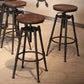 Modern Armless Rotatable Counter Stool Iron Cafe Bar Stool with Seat and Pedal Clearhalo 'Bar Furniture' 'Bar Stools' 'bar_stools' 'furn' 'furn_bar_stools' 'Furniture' 'Kitchen & Dining Furniture' 6075787