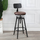 Modern Rotatable Counter Stool Iron Bar Stool with Seat and Pedal