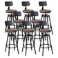 Modern Rotatable Counter Stool Iron Bar Stool with Seat and Pedal