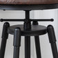 Modern Rotatable Counter Stool Iron Bar Stool with Seat and Pedal