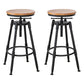 Modern Rotatable Counter Stool Iron Bar Stool with Seat and Pedal