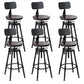 Modern Rotatable Counter Stool Iron Bar Stool with Seat and Pedal