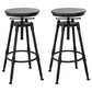 Modern Rotatable Counter Stool Iron Bar Stool with Seat and Pedal
