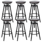 Modern Rotatable Counter Stool Iron Bar Stool with Seat and Pedal