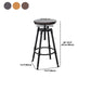 Modern Rotatable Counter Stool Iron Bar Stool with Seat and Pedal