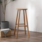 Modern Armless Counter Stool Iron Dining Room Bar Stool with Seat and Pedal