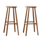 Modern Armless Counter Stool Iron Dining Room Bar Stool with Seat and Pedal