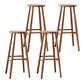 Modern Armless Counter Stool Iron Dining Room Bar Stool with Seat and Pedal