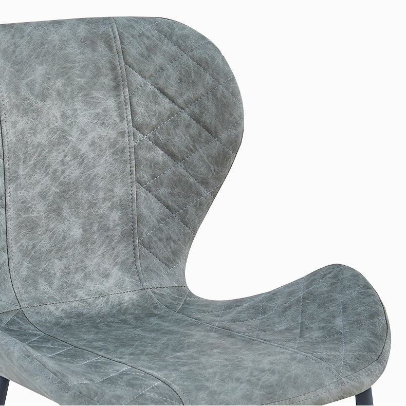 Industrial Indoor Bar-stool Leather Footrest Bucket Black Base Bar and Counter Stool