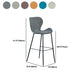 Industrial Indoor Bar-stool Leather Footrest Bucket Black Base Bar and Counter Stool