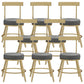 Glam Round Counter Height Stools Grey and Gold Footrest Upholstered Counter Bar Stool 8 Piece Set Clearhalo 'Bar Furniture' 'Bar Stools' 'bar_stools' 'furn' 'furn_bar_stools' 'Furniture' 'Kitchen & Dining Furniture' 6076252