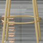 Glam Round Counter Height Stools Grey and Gold Footrest Upholstered Counter Bar Stool Clearhalo 'Bar Furniture' 'Bar Stools' 'bar_stools' 'furn' 'furn_bar_stools' 'Furniture' 'Kitchen & Dining Furniture' 6076255