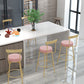 Glam Round Counter Height Stools Grey and Gold Footrest Upholstered Counter Bar Stool Clearhalo 'Bar Furniture' 'Bar Stools' 'bar_stools' 'furn' 'furn_bar_stools' 'Furniture' 'Kitchen & Dining Furniture' 6076266