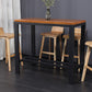 Modern Armless Backrest Counter Stool Wood Bar Stool with Footrest