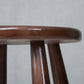 Modern Round Counter Bar Stool Wood Backless Bar Stool with Footrest