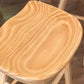 Modern Armless Backless Counter Stool Pine Wood Bar Stool with Pedal