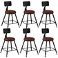 Industrial Armless Backrest Counter Stool Iron Dining Room Bar Stool with Pedal Brown 6 Piece Set Short Stool(18"H) Clearhalo 'Bar Furniture' 'Bar Stools' 'bar_stools' 'furn' 'furn_bar_stools' 'Furniture' 'Kitchen & Dining Furniture' 6076594