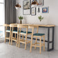 Contemporary Low Back Bar stool PU Leather Counter Bar Stool with 4 Legs