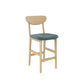 Contemporary Low Back Bar stool PU Leather Counter Bar Stool with 4 Legs