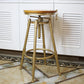 Nordic Armless Counter Stool Iron Bar Stool with Seat and Pedal